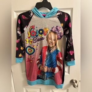 JoJo Siwa Pajamas Gown PJs Sleepwear Girls Size 7/8